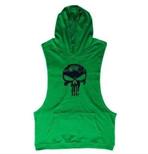 Hooded Skull Bodybuilding Tank Top