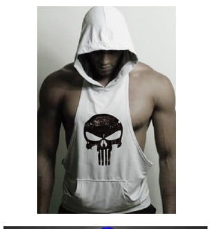Hooded Skull Bodybuilding Tank Top