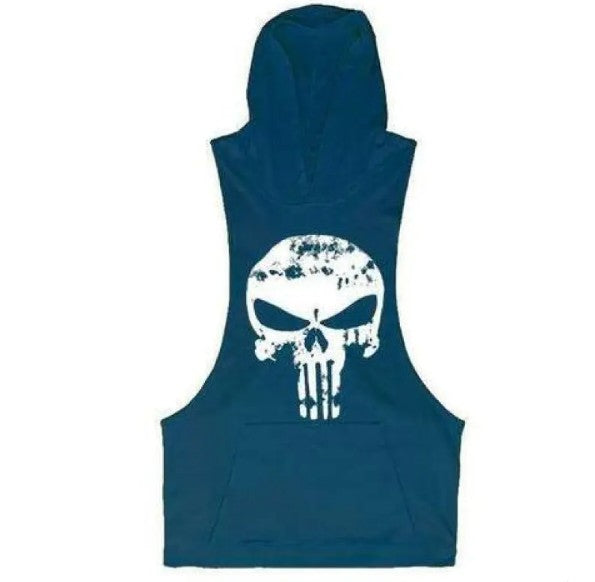 Hooded Skull Bodybuilding Tank Top