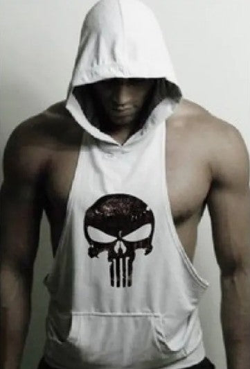 Hooded Skull Bodybuilding Tank Top