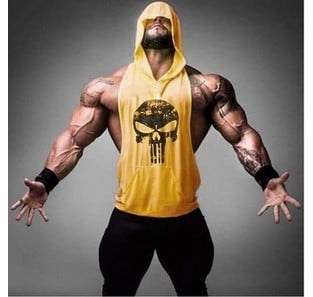 Hooded Skull Bodybuilding Tank Top